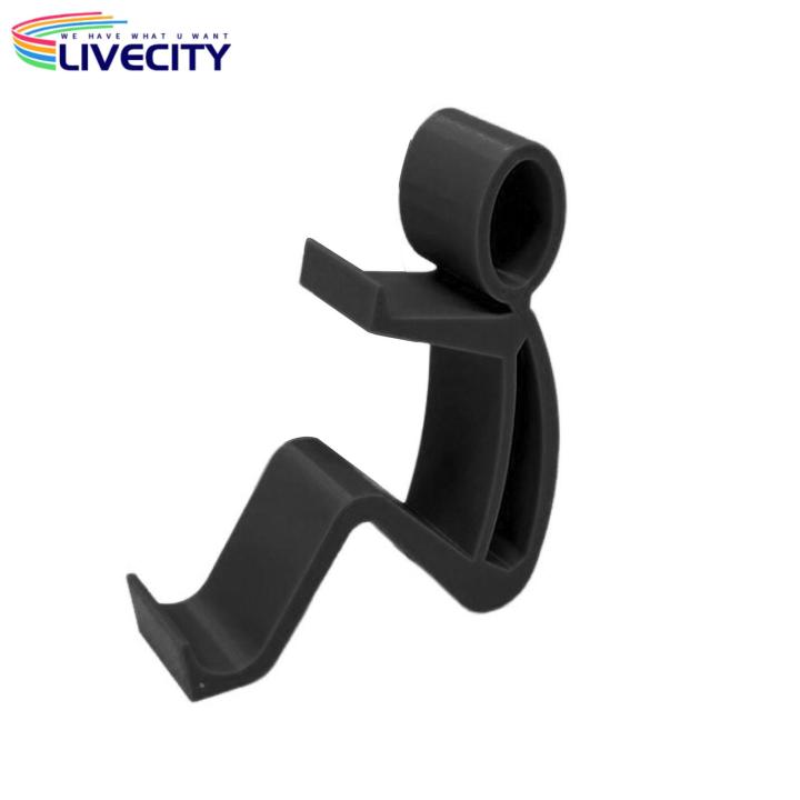 Office Phone Stand Portable Anti-skid Phone Stand for Office Home Use Securely Holds Device Compact Stable Desktop Mobile Holder Stickman Phone Holder