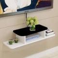 Wall Set top Box Stand MDF Wall Mounted | for Living Room Bedroom | WiFi Stand | Cable | Decorative Home MDF. 