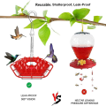 Bird Feeder Hummingbird Feeder with Perch and Built-in Ant Moat Easy to Clean Outdoor Hanging Yard Garden Decoration. 