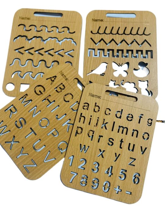 Kids Wooden Stencils Drawing and Puzzle Kit Best Learning Toy for Kids | Drawing Stencils Watercolour Pen Early Educational Toy | Wood DIY Art Craft Color Painting Templates Drawing Accessories