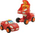 1 Pc - Pull Back Robot Car Toy - Push & Go Convert Robot Cars Toys For Kids Boys Girls Baby Babies Friction Powered Vehicle. 