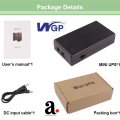 Mini UPS for wifi Routers 12 V 2A WGP  Battery Backup Uninterruptible Power Supply for WiFi, Router, Modem, Security Camera with Input 12V 2A Output 12V 2A (3x 2200mAh cells) DC 6600 mAh. 4-6 hours Backup. 