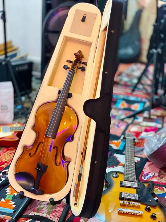 Premium%20Solid%20Wood%20Violin%20Full%20Size%204/4%20Acoustic%20Fiddle%20Set%20Orchestral%20Stringed%20Musical%20Instrument%20Kit,%20,%20Hard%20Case,%20Bow,,%204%20Student%20Beginner%20to%20Advanced%20Adult%20-%20Image%205