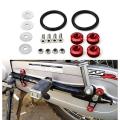 Motorcycle Fancy Chain Cover Bolts with Washer 4 Pcs Set Universal/ Bike Chain Cover Bolts Number Plate Bolts - RED - BLUE. 