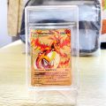 Set Pokemon Card Sleeves Hard Cards Slab Grade Stands Star Protector Case Acrylic Plastic Clear Game Holder Storage Kid Toy Gift. 
