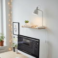 Openwood Minimal Wall-Mounted Shelf Modern Book Shalve. 