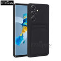 Phone case Samsung Galaxy A55 Soft Card Holder Slot Silicone Wallet Back cover Samsung Galaxy A55 case. 