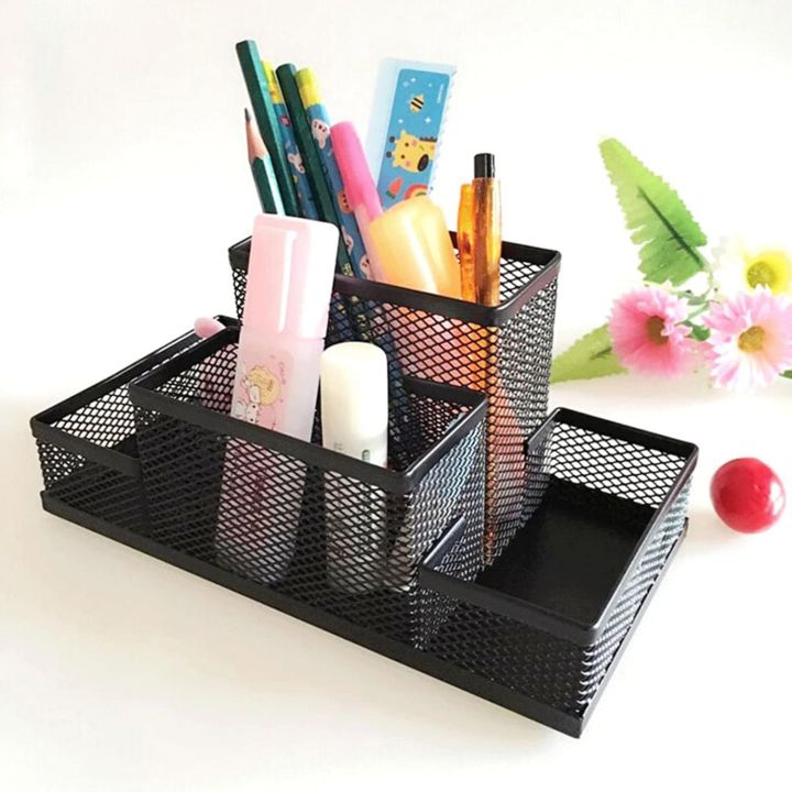 Metal%20Mesh%20Desk%20Organizer,%20Pen%20Holder,%20Large%20Desk%20Organizer,%20Multifunctional%20Desk%20Organizer%20Set,%20Office%20Accessories,%20Office%20Desk%20Organizer,%20Metal%20Office%20Table%20Accessories,%204%20in%201%20Compartment%20Desk%20Organizer,%20Small%20Office%20Table%20Desk%20Accessories%20Set.%20-%20Image%202