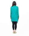 Xeesh Collection Sea Green Viscose Long Shrug For Women Xe-74. 