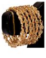 Gold Plated - Set Of Zircon Bangle - Golden. 