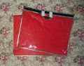 Pack of 3  Dress Cover Dust Proof Bag (16 x 13  inches) Red Embossed Garments Wardrobe Organizer. 