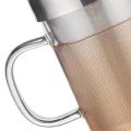 500Ml Travel Heat-Resistant Glass Tea Infuser Mug with Stainless Steel Lid Coffee Cup Tumbler Kitchen Heat-Resistant Large. 