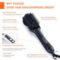 Anion Portable Hair Straightener Brush Frizz-Free Straightening Hair Brush Hair Care Straight Heated Comb with Temperature Inductor For women and Man. 