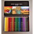 Qili Water Color Pencils Tin Packing with Free Brush For Artists and Beginners 72 pcs. 
