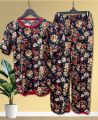 Pink Bugs Bunny Printed Design Full Sleeves T-Shirt and Pajama Sleep Wear Sexy Night Suit For Women Night Dress For Womens and Girls (HN-24). 