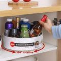 360 Rotating Tray Kitchen Storage Containers for Spice Jar Snack Tray Large Storage Box Non Slip Organizer hot sell. 