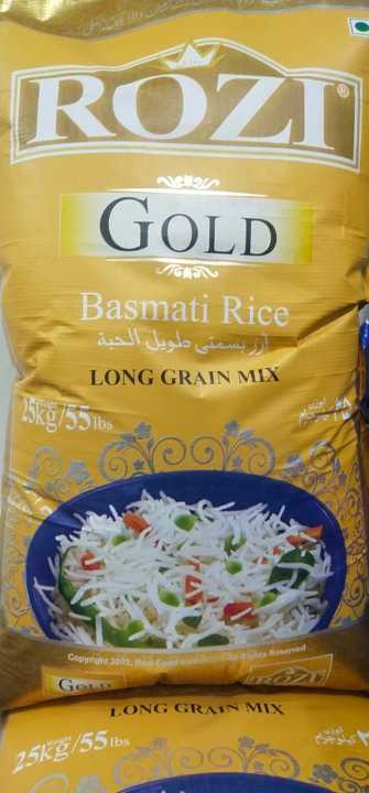 Pakistan Rozi Raees Rozi Gold BAsmati Rice (25 Kg) | Daraz.pk