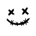 Foreign trade creative funny XX smile emoji stickers electric car motorcycle helmet decal decorative stickers. 