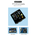 1 Piece WiFi Weather Clock ESP32-C3 1.54 Inch TFT Color Screen As Shown PCB Temperature & Humidity Display Multi-Functional Module. 