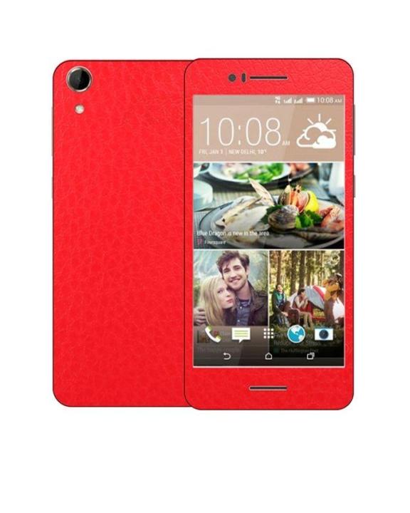 HTC%20Desire%20728%20%20Common%20Leather%20Texture%20Mobile%20Skin%20-%20Red%20-%20Image%203