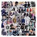 PinShang 50pcs Tv Show Wednesday Stickers Gothic Style Addams Waterproof Sticker Graffiti Decals. 