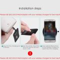 Nillkin Wireless Charger USB C Qi Receiver, [Ultra Thin] Magic Tags Wireless Charger Receiver Fast Charge Type C Phones, Compatible with Galaxy A52/A70, Ulefone Note 7, Huawei P Smart/Y6/P20 and More. 