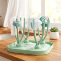 Feeder Stand  Baby Feeding Bottle Stand Organizer  Feeder Drying Rack  Baby Bottle Drying Rack Holder  Feeder Stand for Baby Bottles, Nipples & Feeding Accessories  Large Capacity Fast Drying Rack BPA Free Kitchen Counter Organizer. 