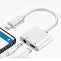 MH030 Lightning to 3.5MM Bluetooth Adapter Jack Audio With Charging for ios. 