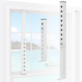 Adjustable AC Window Lock Bar, Small Window Security Bars A. 