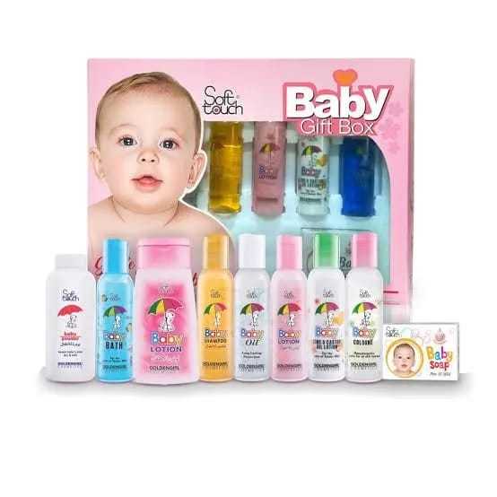 Baby Gift set, baby kit, 4 pieces kit medium size baby shampoo oil ...