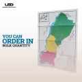 Multan District Map in Urdu | HD Picture printed on 115 grams Matte Paper 30*40 inches. 