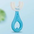 Toddler Toothbrush Kids U Shaped Toothbrush With Food Grade Soft Silicone Brush Head 360 Oral Teeth Cleaning Children U Shape. 