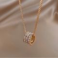 Korean Style Pearl Stone Cylinder Pendant Long For Woman Sweater Jewelry Party Girl Elegant Sweater Chain. 