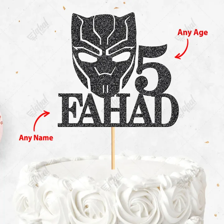 Custom%20Black%20Panther%20Cake%20Topper%20For%20Party%20Celebration,%20Marvel%20Superhero%20Toppers%20with%20ANY%20NAME,%20Cake%20Decoration%20-%20Image%202