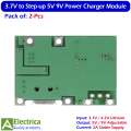 2Pcs Micro USB J5019 3.7V to 5V/9V 2A DC-DC Lithium Battery Charger & Boost Converter Module for Router Backup Power by Electrica. 
