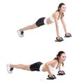 1 Pair Fitness Push Up Pushup Stands Bars Sport Gym Exercise Training Chest Bar Sponge Hand Grip Trainer for Body Building Home Exercise Hand Pushup Bar Chest Arms S-Shaped Chromed Iron. 