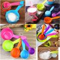 Multi-Color Set of 5 Large Size Measuring Spoon Set For Baking. 