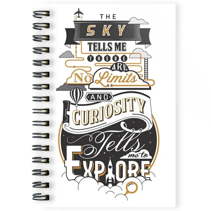 Curiosity Spiral Notebook | Daraz.pk