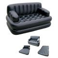 5in1 Inflatable Sofa Air Bed - Black. 