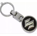 Suzuki Logo Metal Keychain black. 