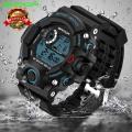 Military Men's Digital Sports Watch For Men Boys Waterproof with LED Back light Digital Watch for Men. 