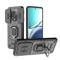 For Oppo F27 Pro Plus Case With Slide Camera Cover Built in 360° Rotate Ring Stand Kickstand Full-Body Rugged Shockproof Protective Phone Cover. 
