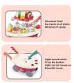 Sweet Candy Shopping Cart Battery Operated Ice Cream Trolley Set Pretend Play toy for Kids. 