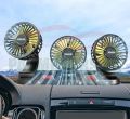 Car Fan Triple-Head Vehicle Fan 2 Speeds 360 Degree Adjust Able 12 V / 0.4 A. Power 5 Watt. 