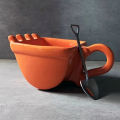 1Pc Creative 3D Excavator Bucket Model Cafe Coffee Mug With Spade Shovel Spoon Funny Digger Ashtray Cake Container Tea Cup Conbo. 