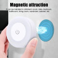 LED Touch Sensor Night Light 3 Modes USB Rechargeable Magnetic Base Wall Lights Portable Dimming Night Lamp For Room Decor Energ. 