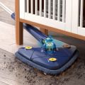 Twist n Squeeze Triangle Shape Extendable Microfiber Mop For Floor 3 Sided | Adjustable Triangular Cleaning Mop Twisting 360° Rotating. 