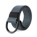 120CM Men Belts Double Loop Buckle Canvas Nylon High Quality Expandable Strap for Outdoor Hunting Military Tactical Waistband. 