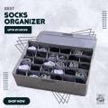 Sock Drawer Organizer Divider Underwear Organizer 24-cell Fabric Dresser Drawer Organizers Storage Boxes for Storing Socks, Bra | 24 Pockets Organizer - Drawer Organizer - Underwear Storage Boxes for Socks, Handkerchiefs, Ties, Belts Divider Underwear. 