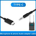 PULUZ 3.5mm TRRS Male to Type-C / USB-C Male Live Microphone Audio Adapter Spring Coiled Cable for Samsung, Huawei and Smartphones, Cable Stretching to 100cm(Black). 